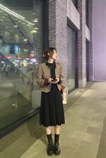 【现货】秋冬新款两件套连衣裙，女装连衣裙，芷炫