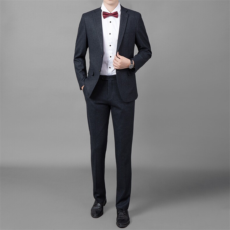 ASD8968春季新款男士西服礼服西装修身商务休闲男装西服套装图片