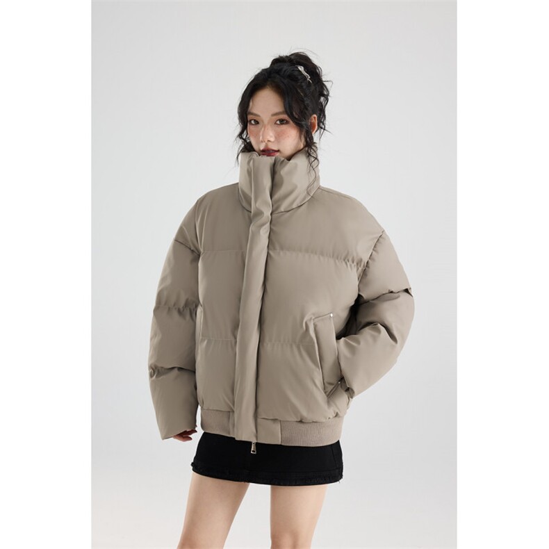 冬季clean立领棉服中性加厚PU皮短款棉衣HZ8810-特P72不议价,男装棉衣,星座610B-1