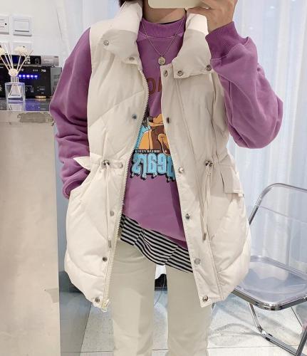 现货冬季羽绒中长马甲,女装马甲,涵美人