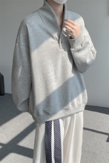 韩系学院风设计cleanfit卫衣简约纯色休闲打底常规P49加绒P59，男装T恤，电商B319