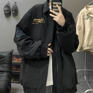麂皮绒刺绣夹克   WT2338-特P75-138   加棉特P85-控148图片