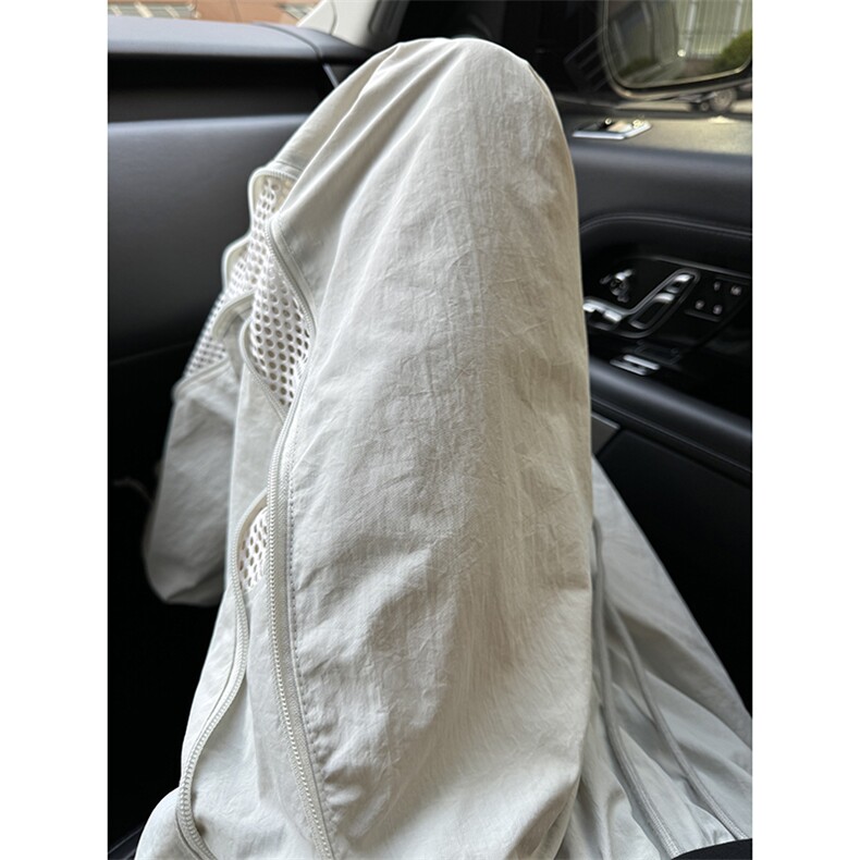 B221美式ins高街暗黑纯色网状拉链休闲裤LK24211-特P45控79,男装休闲裤,电商B221