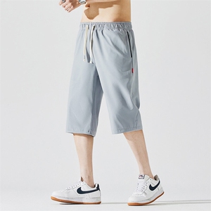 2025夏季新款男士七分裤时尚休闲马裤潮流男裤子KZ1090-P28图片
