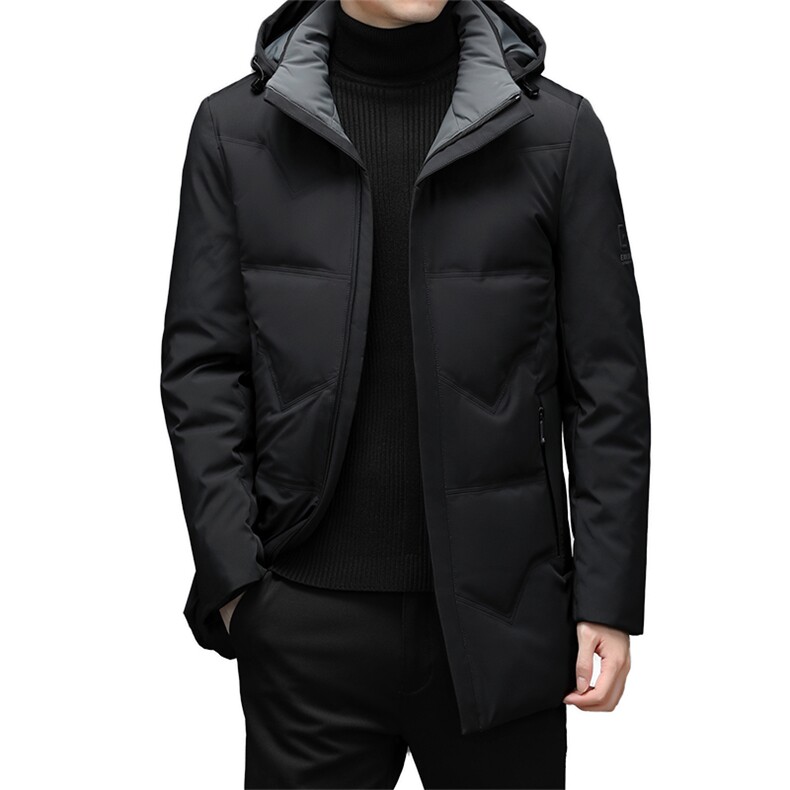 中青年男灰鸭绒羽绒服2023冬季新款加厚男外套爸爸装XXH2101-P340,男装羽绒服,电商B212（原钱塘6029）
