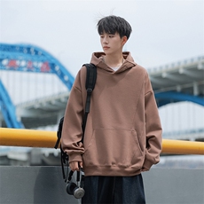 秋季现货纯色宽松二开卫衣男DSA157B-W6997-特P45，男装卫衣，电商A157B