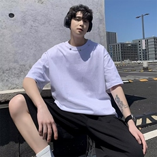 简约时尚T恤慵懒潮流街头短袖纯棉圆领GM05P28，男装T恤，星座1116-2