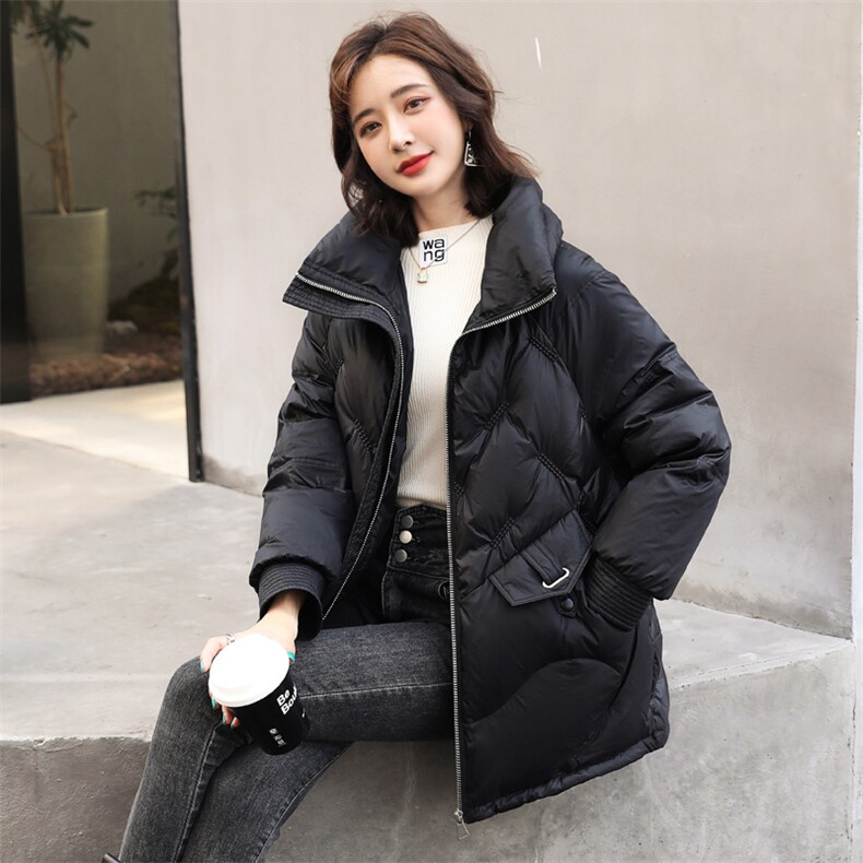 羽绒服2022冬季新款时尚气质减龄短款韩版A字气质外套,女装羽绒服,笃写