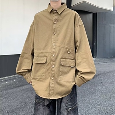 衬衫男韩版潮流长袖高街2023春夏季新款ins宽松百搭外套CY106-P43，男装衬衫，星座412-2