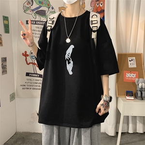 DX17147-P20 纯短袖t恤男大码半袖打底衫宽松体恤衫 港风图片