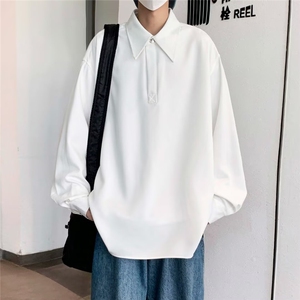 衬衫领T恤男长袖休闲帅气 青少年T恤1001-1-CS116-P38图片