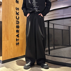 2024春季新款设计感阔腿西装裤男垂感宽松休闲裤现货K7685-P42，男装休闲裤，星座512-3