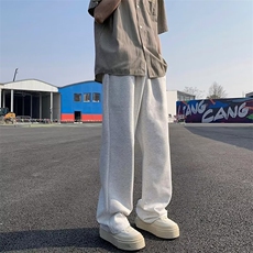 休闲裤男韩版潮流高街帅气直筒裤子2024春夏季ins长裤K5102-P43，男装休闲裤，星座412-3