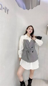 假俩件收腰衬衫21Q-024图片
