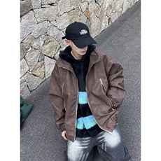 男女同款美式复古做旧设计感小众2024新款潮流百搭夹克JC118，男装夹克，星座1116A-1（原606A）