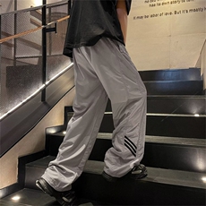 美式机能风冲锋裤男ins潮牌直筒高街vibe防水休闲裤子QK320-P32，男装休闲裤，星座1008