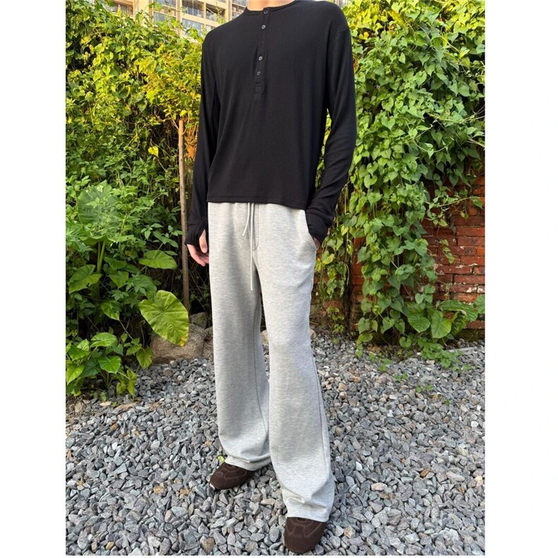 【现货】莫代尔软糯丝滑空气层A字卫裤直筒微宽松K06082特P50，男装休闲裤，星座1004（原星座815-3）