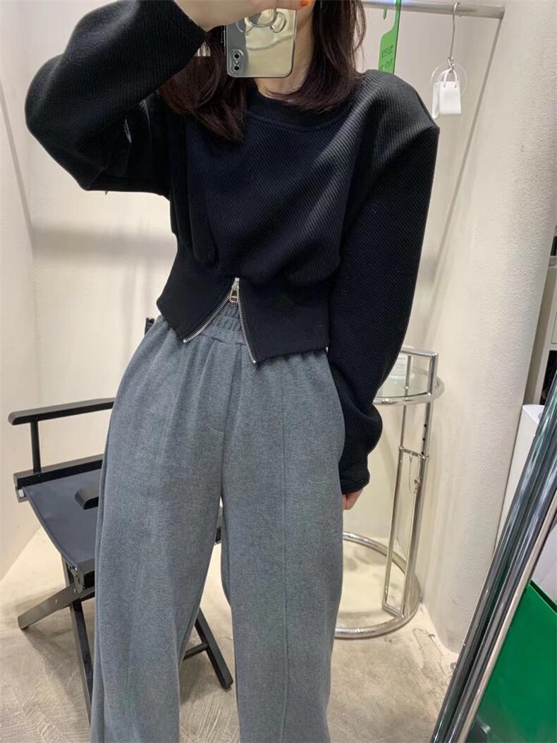 下摆拉链上衣，其它，Queena PHoebe