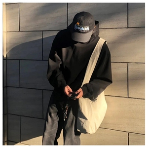 网图重磅65棉450克双排扣连帽卫衣纯色短宽套头外套男 RH5311-P48图片
