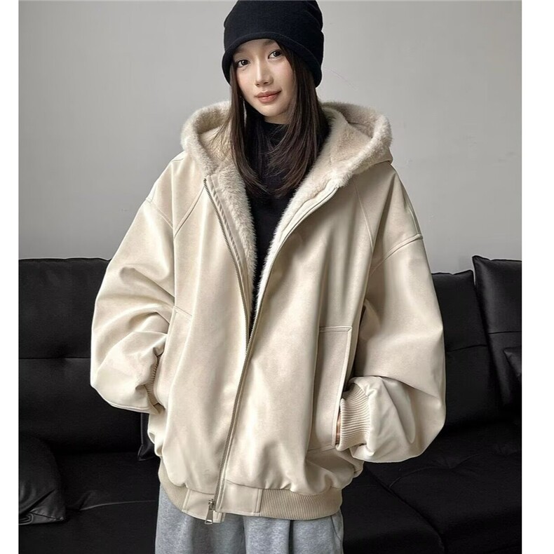 秋新款美式复古座山雕短款连帽毛领棉服女冬派克服棉衣外套,男装棉衣,星座506A