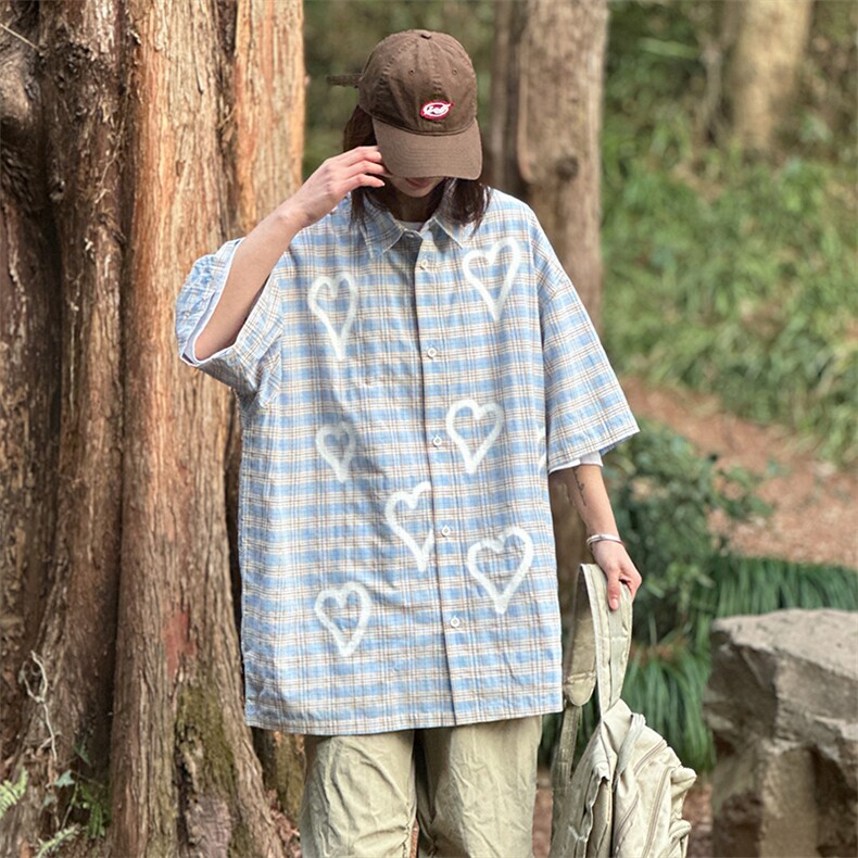 特P35无差价新款夏季时尚百搭衬衫-HC2220日系相机风现货,男装衬衫,电商A003
