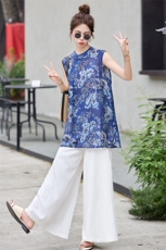 新中式国风套装女夏2025新款巨好看的超火高级感穿搭一整套两件套，女装套装/套裙，众宇琦