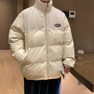 MY266特P95控158pu皮拼接面包服棉服情侣冬季加厚棉衣加厚外套图片