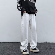 高街牛仔裤男韩版潮流直筒裤子帅2024春季新款ins长裤RK1480-P41，男装牛仔裤，星座412-2