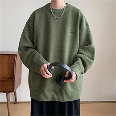 图案注册现货450克低退货广东自家工厂高品质北极绒毛衣MY241控78，男装针织衫/毛衣，电商B219A