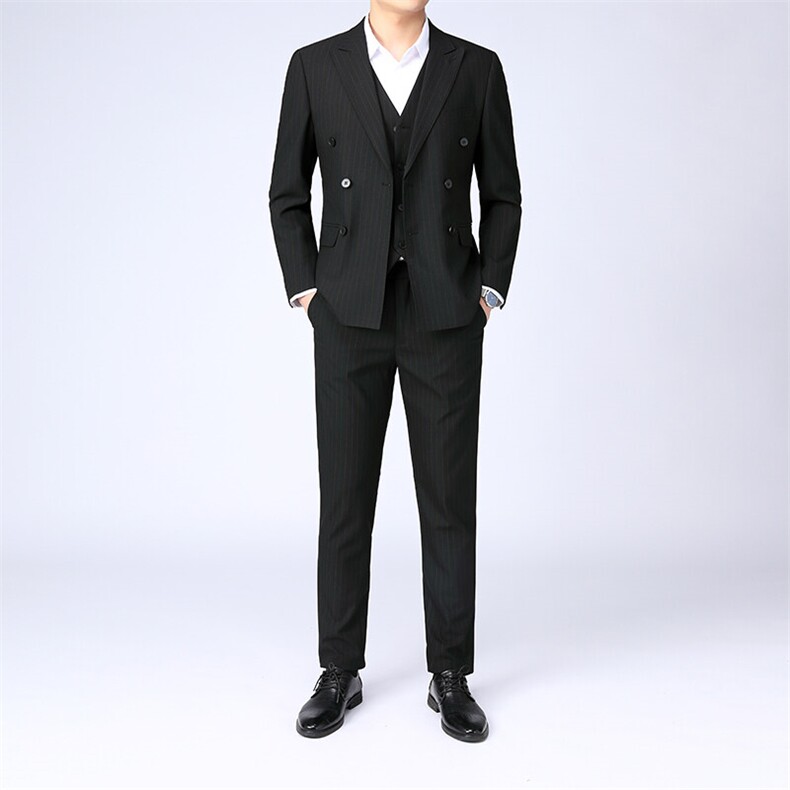 GDN5166四季款新款男士礼服西装修身商务休闲男装西服三件套装，男装西服套装，电商B360
