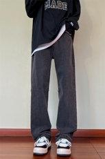 B2212022秋冬美式ins高街小众纯色百搭牛仔裤LK22079-P60控78，男装牛仔裤，电商B221