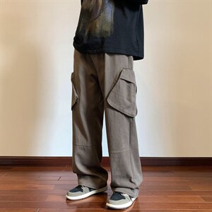 秋季新款拼接立体袋工装休闲裤 XZ604-KG38-P55控68图片