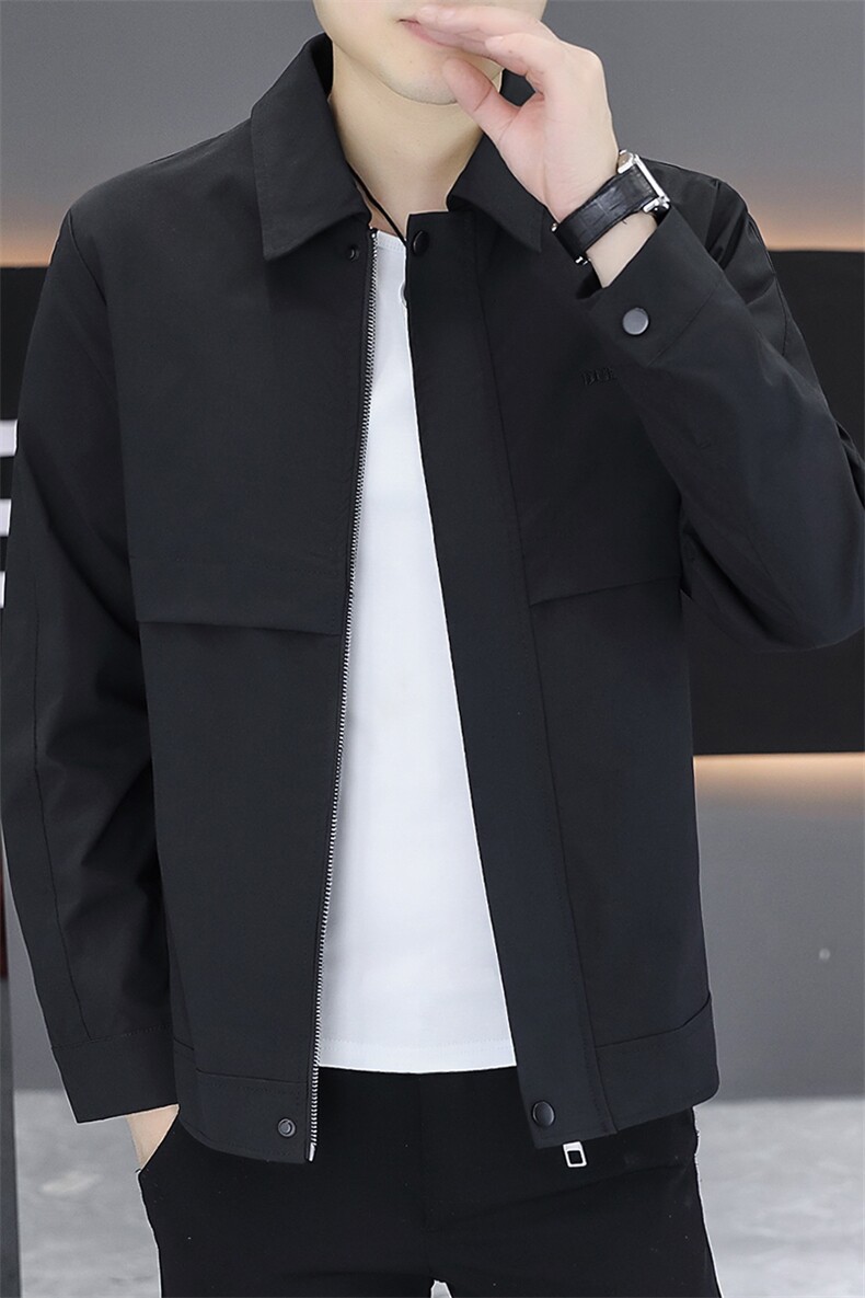 翻领夹克潮流百搭衬衫领休闲男青年薄外套YS2499-P120,男装夹克,星座1105-3