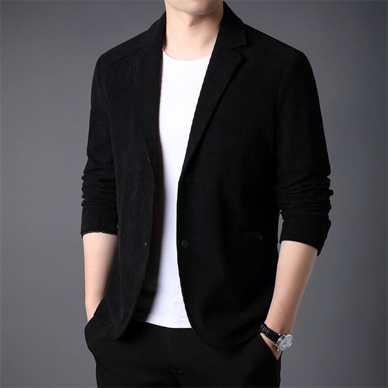 西服中年秋装新款商务休闲男装薄款宽松上衣士纯色免烫男士外套，男装西服，电商B212（原钱塘6029）
