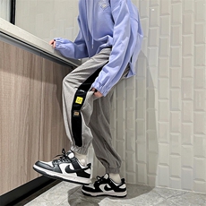 春秋日系复古宽松灯芯绒长裤男港风潮牌ins束脚休闲裤K4937-P31，男装休闲裤，星座512-2