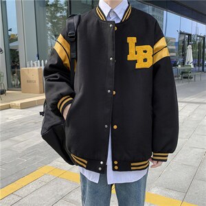 韩版原宿风街头外穿毛巾绣字母夹克男ins情侣休闲外套W1309-P55
