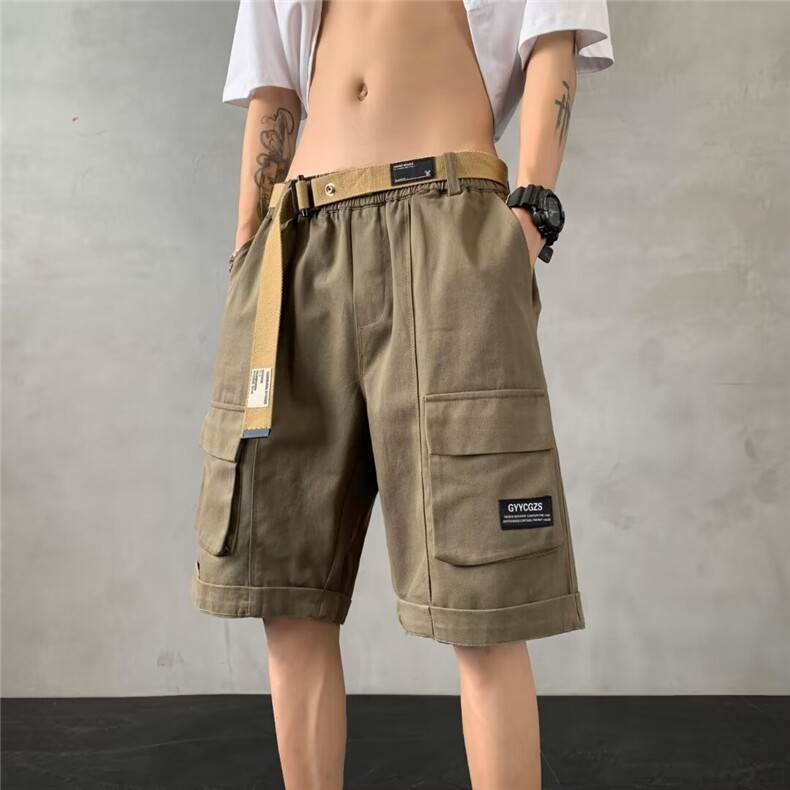 夏季纯棉高品质短裤送腰带休闲口袋短裤DK923p38,男装牛仔裤,星座1013