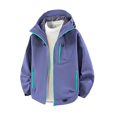 新款男女高品质户外登山服青少年学生冲锋衣夹克外套HS6633-P80，男装夹克，星座1206（原A206）
