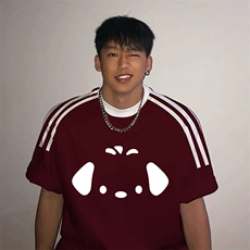 夏季美式高街重磅纯棉三条杠织带撞色男女短袖T恤ZD577-特P30，男装T恤，电商A486