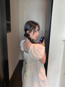 方领蝴蝶结公主裙图片