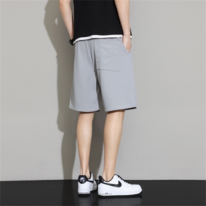 夏季新品休闲短裤男薄款纯色直筒中裤五分裤男 2385/P32 M-8XL图片