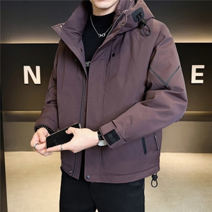 标50 男羽绒服连帽休闲外套 男休闲羽绒上衣 A329-YR2555-P205图片