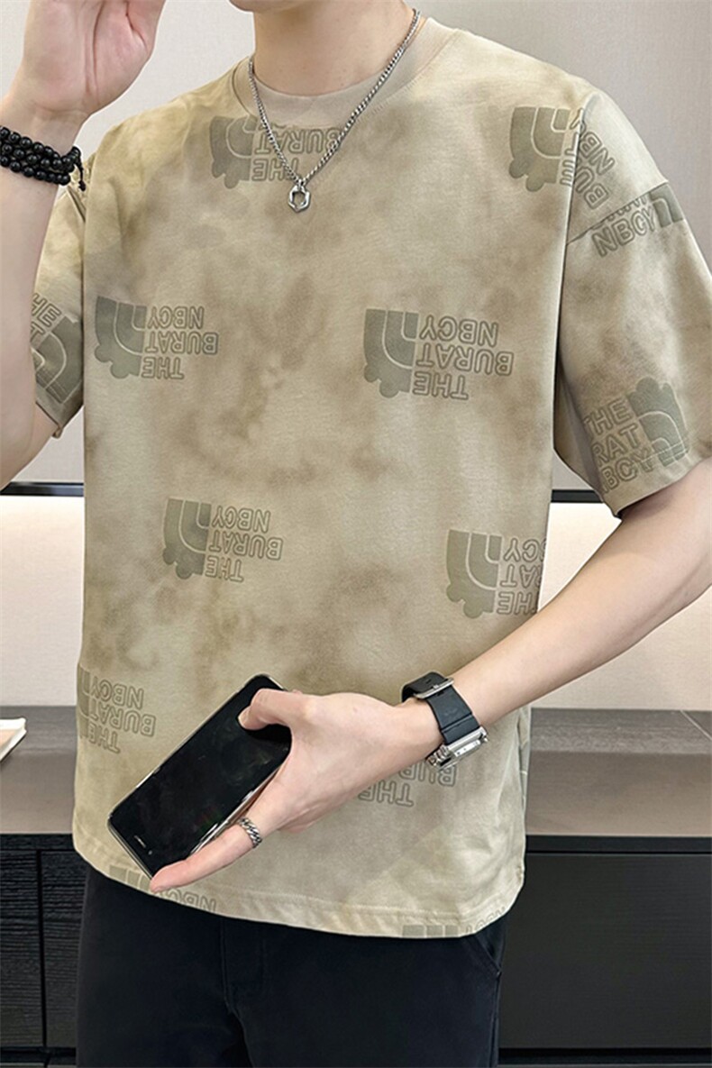 店主风~夏季新款扎染满印短袖T恤T2015/P50,男装T恤,电商B331