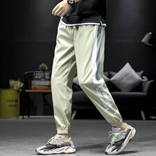 秋季新款日系内景沙发大码拼接印花束脚休闲裤潮哈伦裤G03，男装休闲裤，星座301D(原星座1004-8）