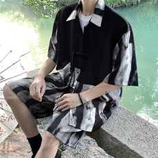 新中式套装TZ77797特P51衬衫CS77798特P33DK77055特P18套装控108，男装衬衫，星座227-7