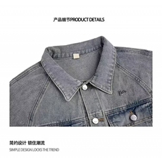 1506A/GY80720/P44家孤品牛仔外套个性时髦洗水短外套，男装工装外套，星座1506A
