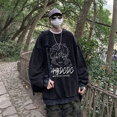 DSA028-SXCTV208抖音品质水洗重磅卫衣男高品质65棉圆领卫衣，男装卫衣，电商A028