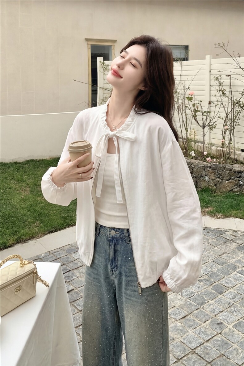 现货春夏主推款棉麻外套防晒衣p125-k198,女装短外套,丝露怡语