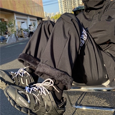 冬季新款机能防水加绒冲锋裤宽松休闲裤B315-K23523JR-p60控78，男装休闲裤，电商B315
