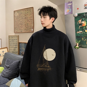 8XL高领毛衣男大码胖子堆堆领打底羊毛衫 GM45409-P45加绒款-P65图片